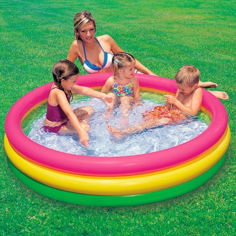 Jual Kolam Renang Anak GRATIS POMPA Kolam Pelangi Balita Bayi INTEX ...