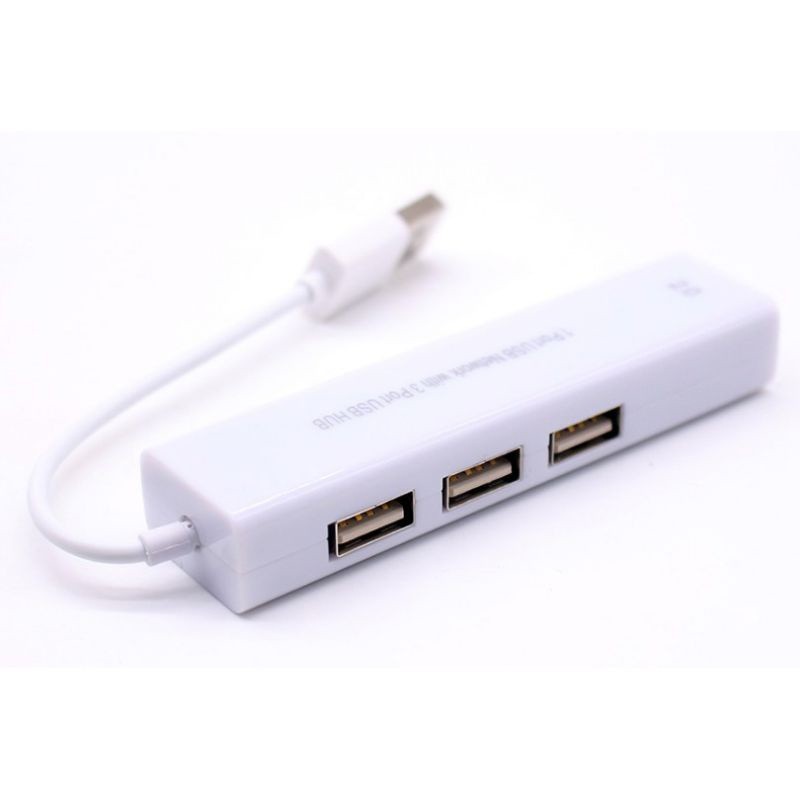 Jual USB to LAN Ethernet External Network Card with USB Hub - 8152 ...