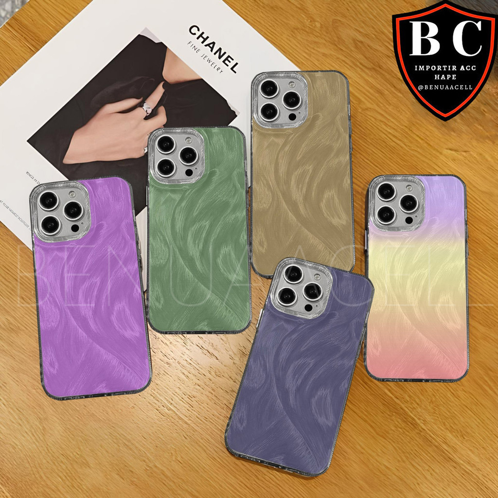 Jual Clarity Swirl Hologram Feather Case Texture Hardcase For Realme 