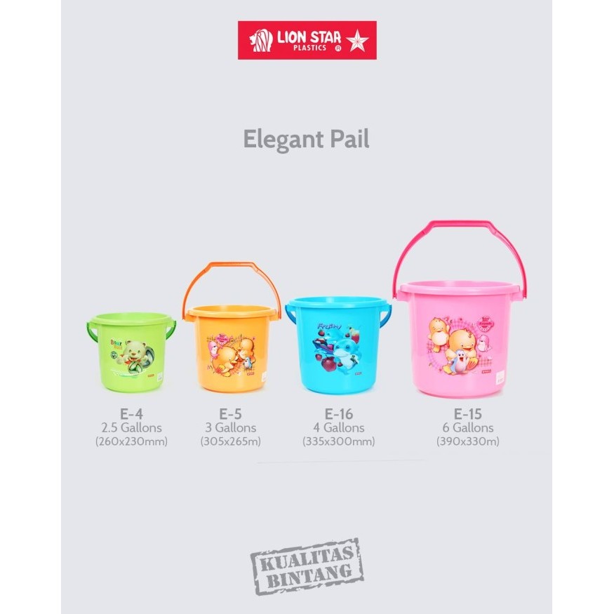 Jual MICTON Lion Star Ember Elegant Pail Pegangan Handle Tebal Kokoh ...