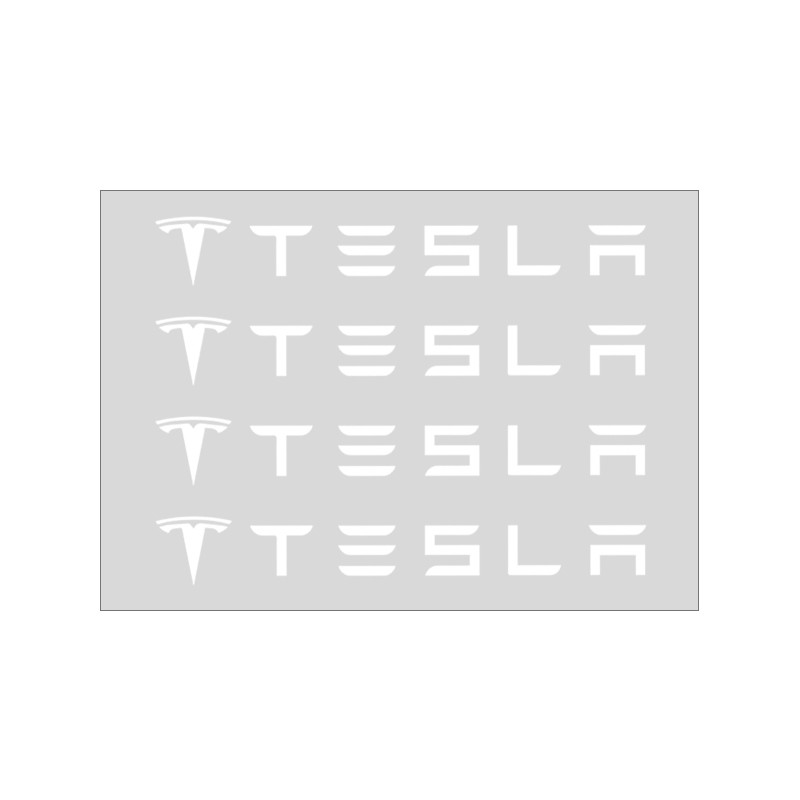 Jual Car Door Handle Stickers Tire Rear View Mirror Decals For Tesla ...