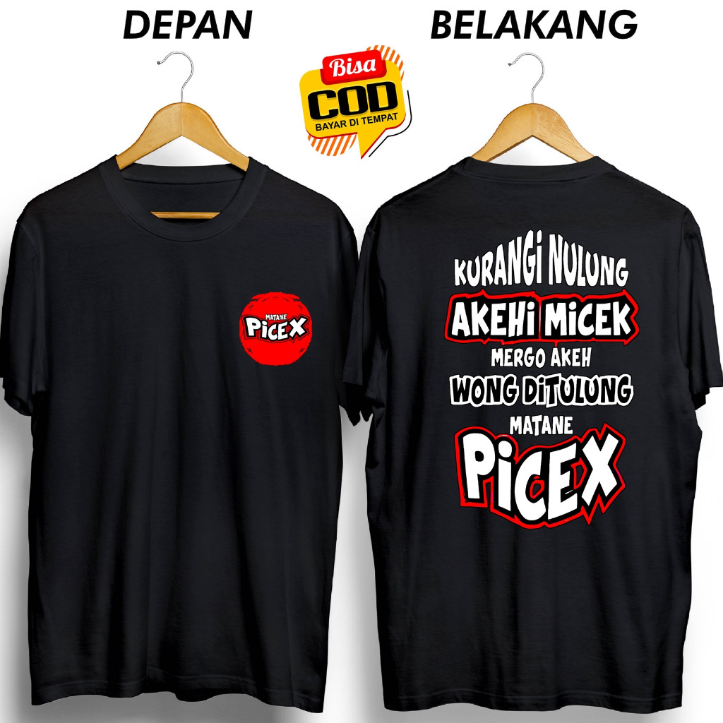 Jual KAOS MATANE PICEK KURANGI NULUNG AKEHI MICEK BULAT | Shopee Indonesia