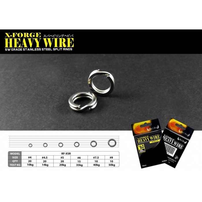 Jual RODFORD Acc |X Force HEAVY WIRE RF-XSR SS Split Rings - Size 4 ...