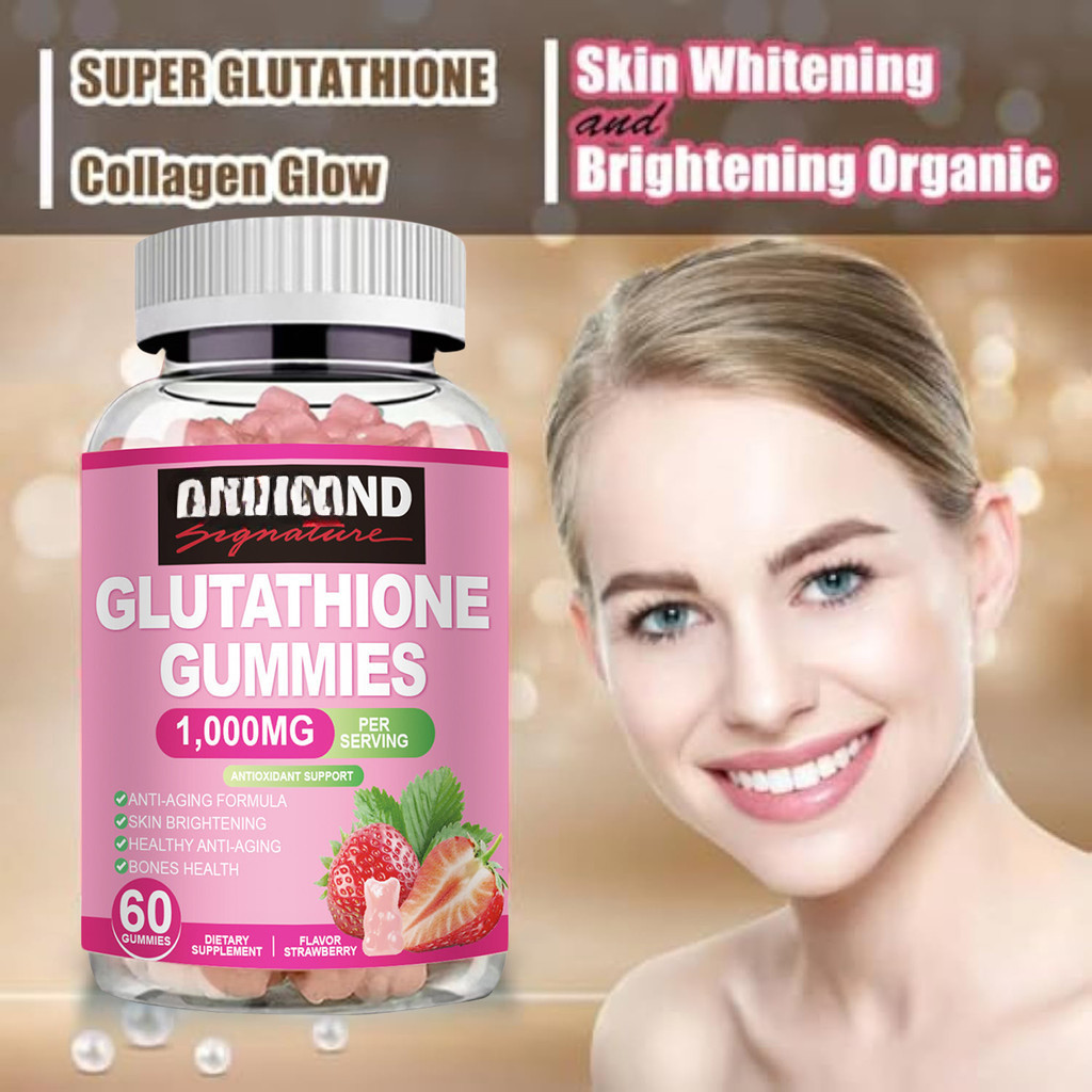 Jual KIRKLAND Glutathione Collagen Supplement for Antioxidant Support, Skin  Brightening, Anti Aging Gummies 60pcs | Shopee Indonesia