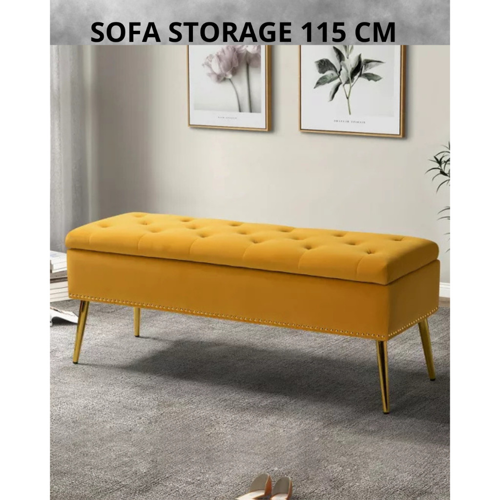 Jual sofa storage (115x40x50)Puff / Bench / Stool Sofa Minimalis / Puff ...
