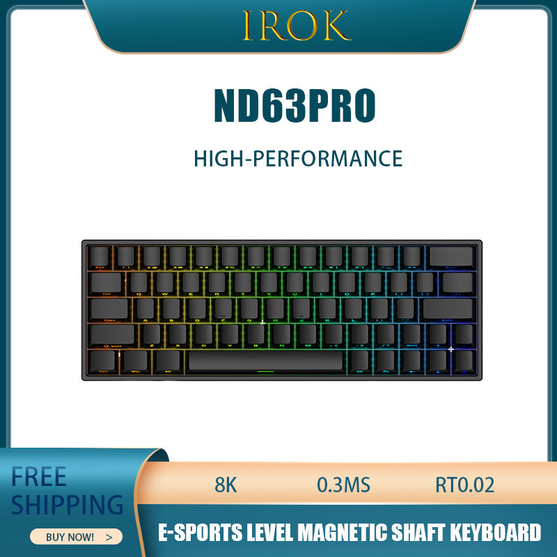 Jual Irok Nd63pro Magnetic Axis Mechanical Keyboard 8k 0 Dead Zone Hot ...