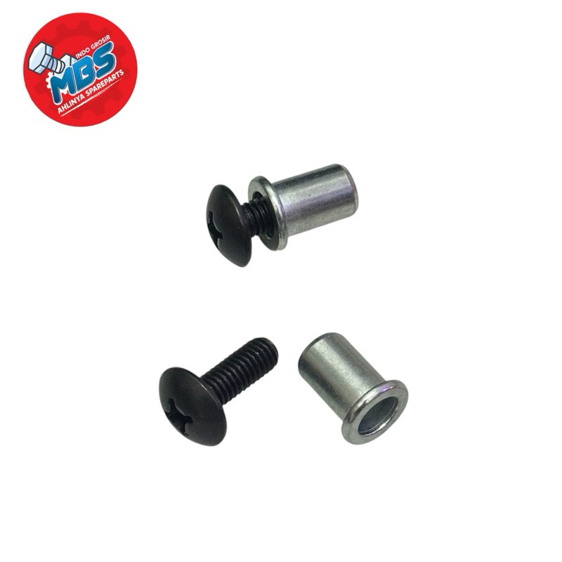 Jual BJS Mur Bosh Drat M6 Baut 10 Nuts Bos Busing Topi Ori COD | Shopee ...