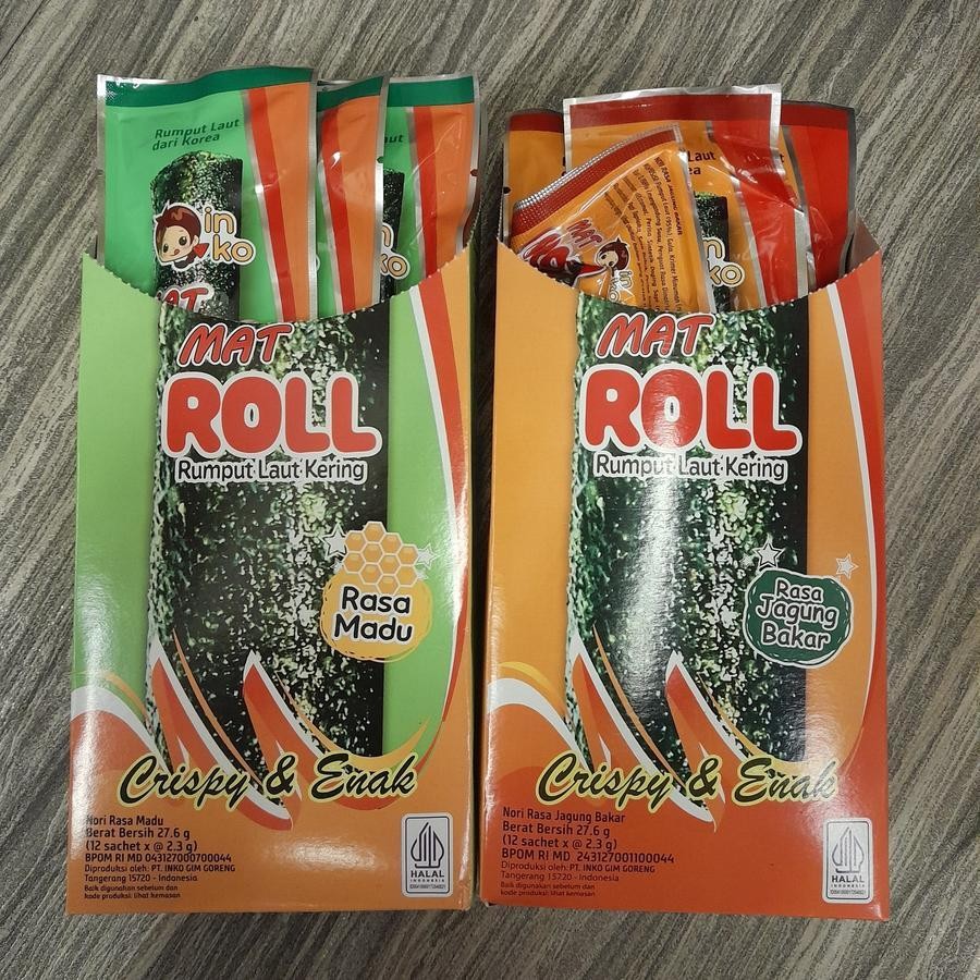 Jual Inko Mat Roll Seaweed Nori Snack Rumput Laut Crispy Rasa Jagung ...