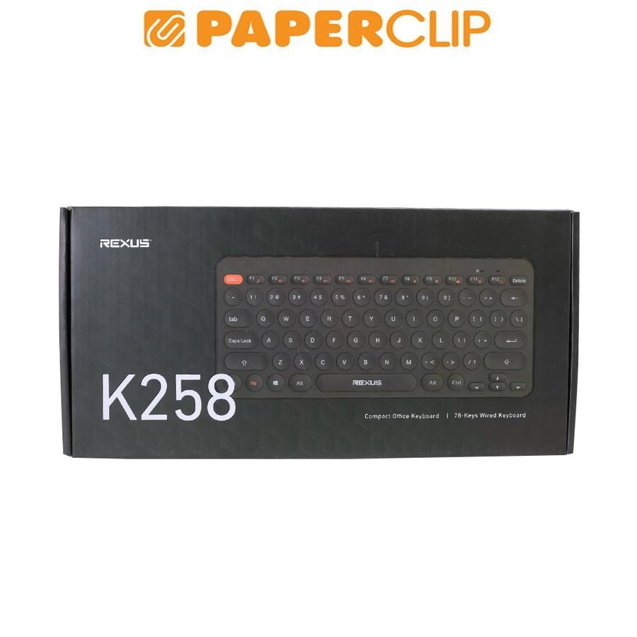 Jual KEYBOARD MINI OFFICE REXUS K258 WIRED | Shopee Indonesia