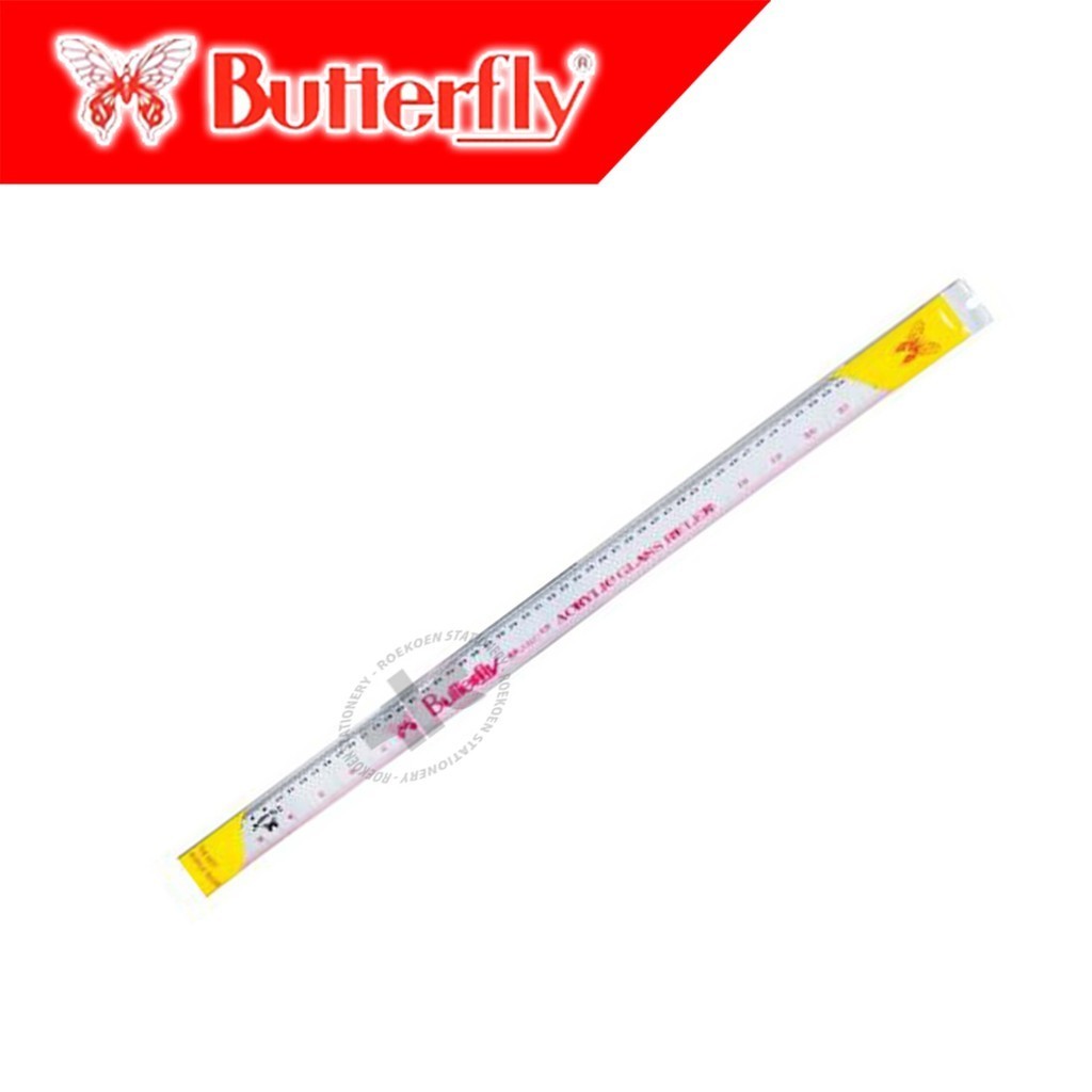 Jual Butterfly Ruler Penggaris Mika 100cm Polos BT-100 | Shopee Indonesia