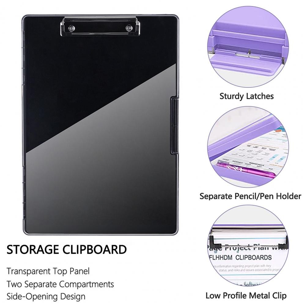 Jual Double Layer With Side Opening Secure Clasps Holds 300+ Sheets ...