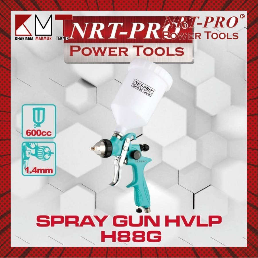 Jual SPRAY GUN / ALAT SEMPROT CAT HVLP H-88 G TABUNG ATAS NRT-PRO ...