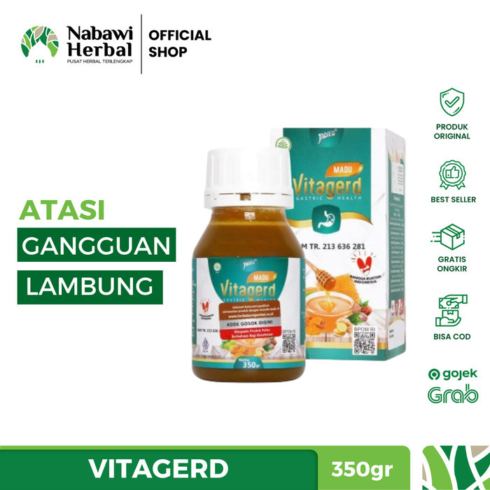 MADU VITAGERD - Membantu Atas Sakit Maag Asam Lambung Mual Gerd dan Masalah