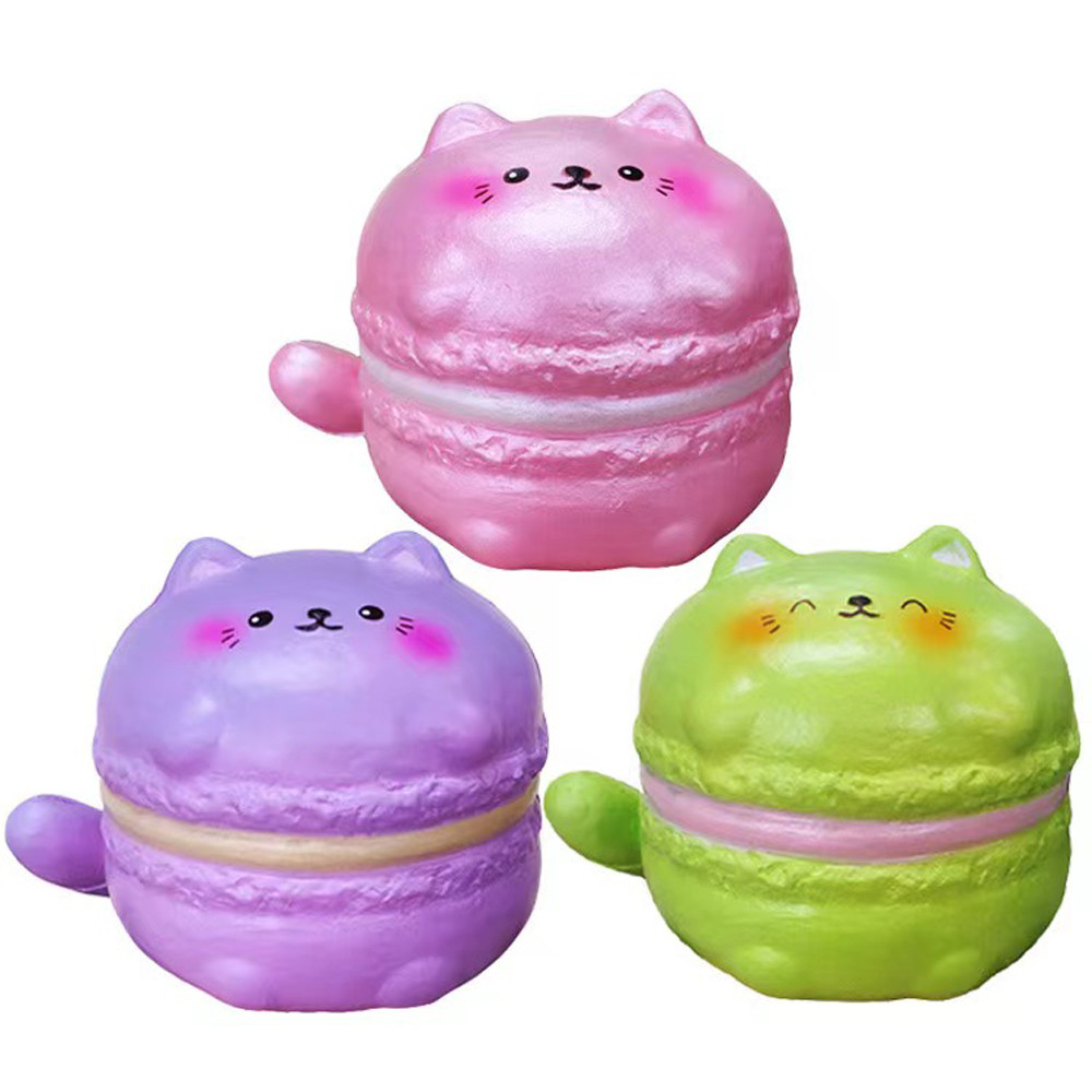 Jual Punimaru Cat Macaron Doll Squishy Animal Slowly Rising Squeeze Toy ...