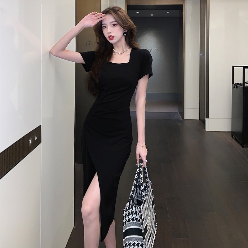 black dress shopee Dressing Up Black One Shoulder Maxi Dress With Open Back Detail  Club L  London