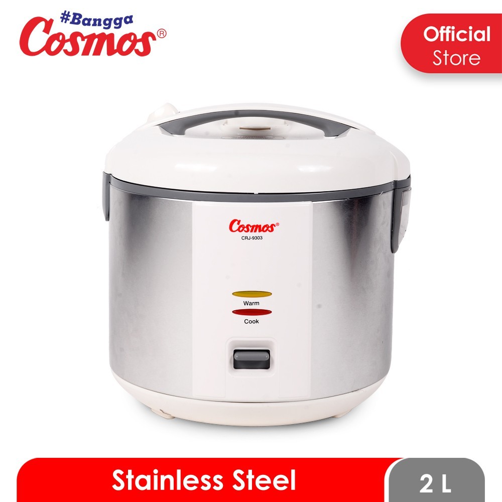 Jual Cosmos Rice Cooker Stainless Steel CRJ9303 2L Shopee Indonesia