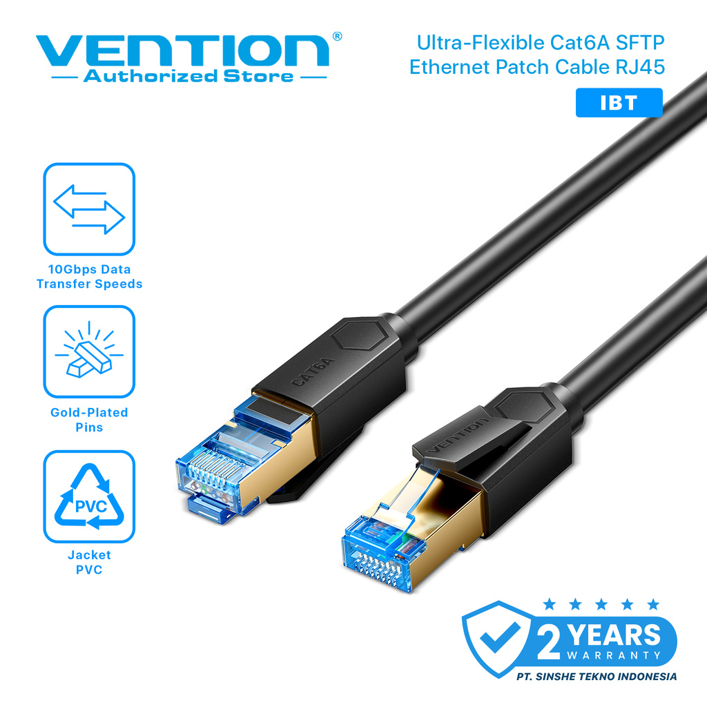 Jual Vention Kabel LAN Cat6A RJ45 SFTP Industrial Drag Chain Gigabit ...