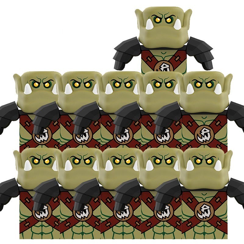 Jual Warrior Elves Figures Orcs Army Armored Rohan Soldiers Building ...
