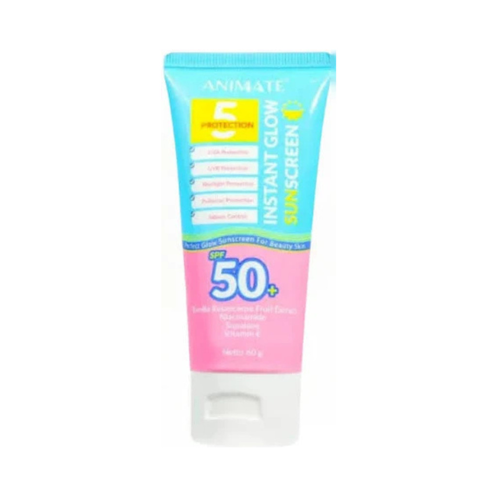 Jual ️ Cloudy ️ ANIMATE Instant Glow Sunscreen 5 Protection SPF50 ...