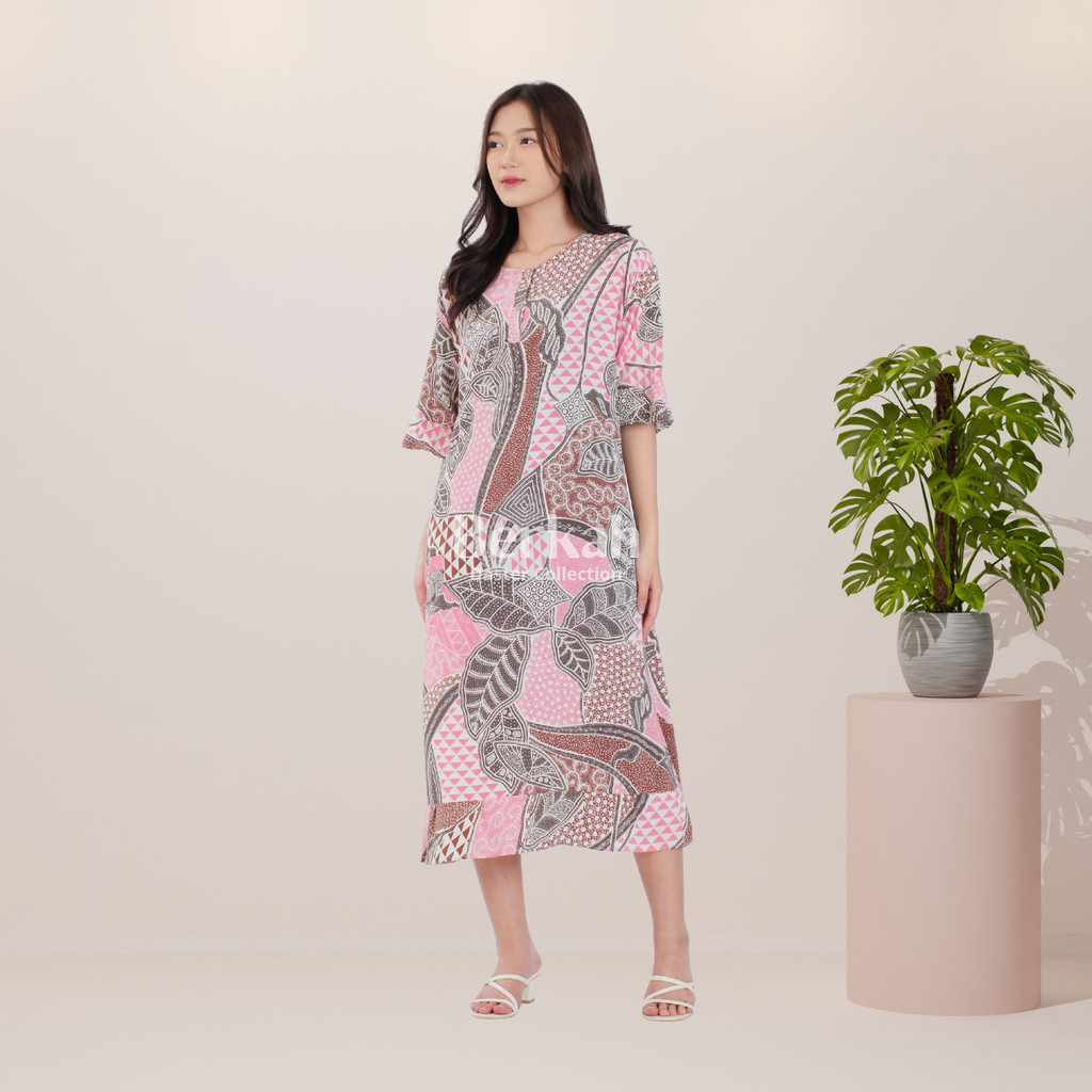 Daster Batik Rayon Busui Kancing Surya Teja 3