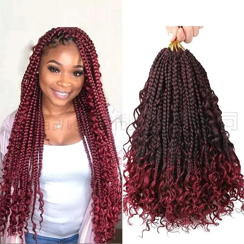 Jual African Dirty Braid Three Stranded Braid Flying Crochet Hair ...