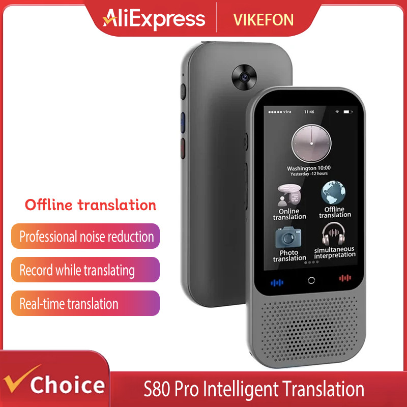 Jual S80 Pro Intelligent Translation Machine 138 Language Intelligent ...