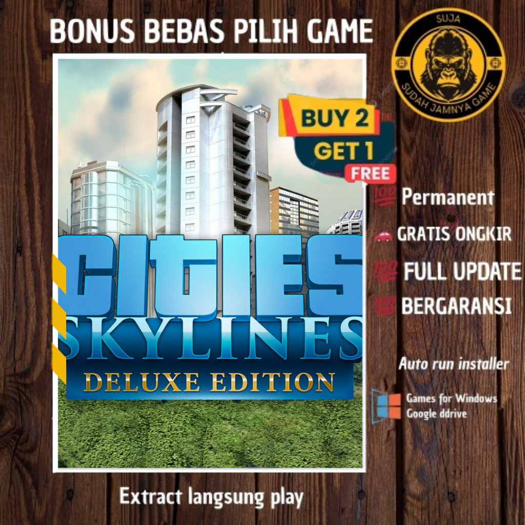 Jual CITIES SKYLINES DELUXE EDITION - GAME PC - GAME LAPTOP - OFFLINE
