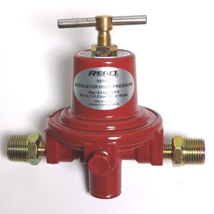 Jual Regulator Rego 597FB Gas High Preasure Plus Nepel 2pcs | Shopee ...