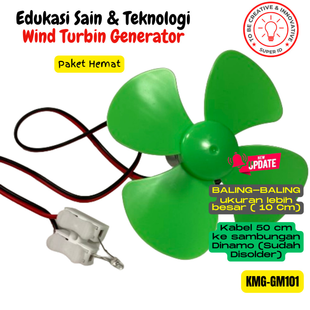 Jual KMG-001 KIT DIY Merangkai Wind Turbine Turbin Angin Generator ...
