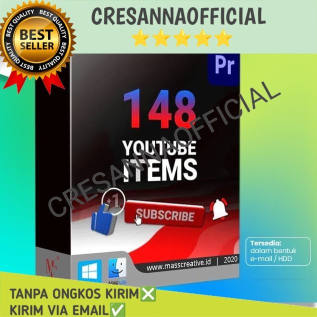 Jual Promo Template Video Aplikasi Premiere Pro - Youtube Design MOGRT ...