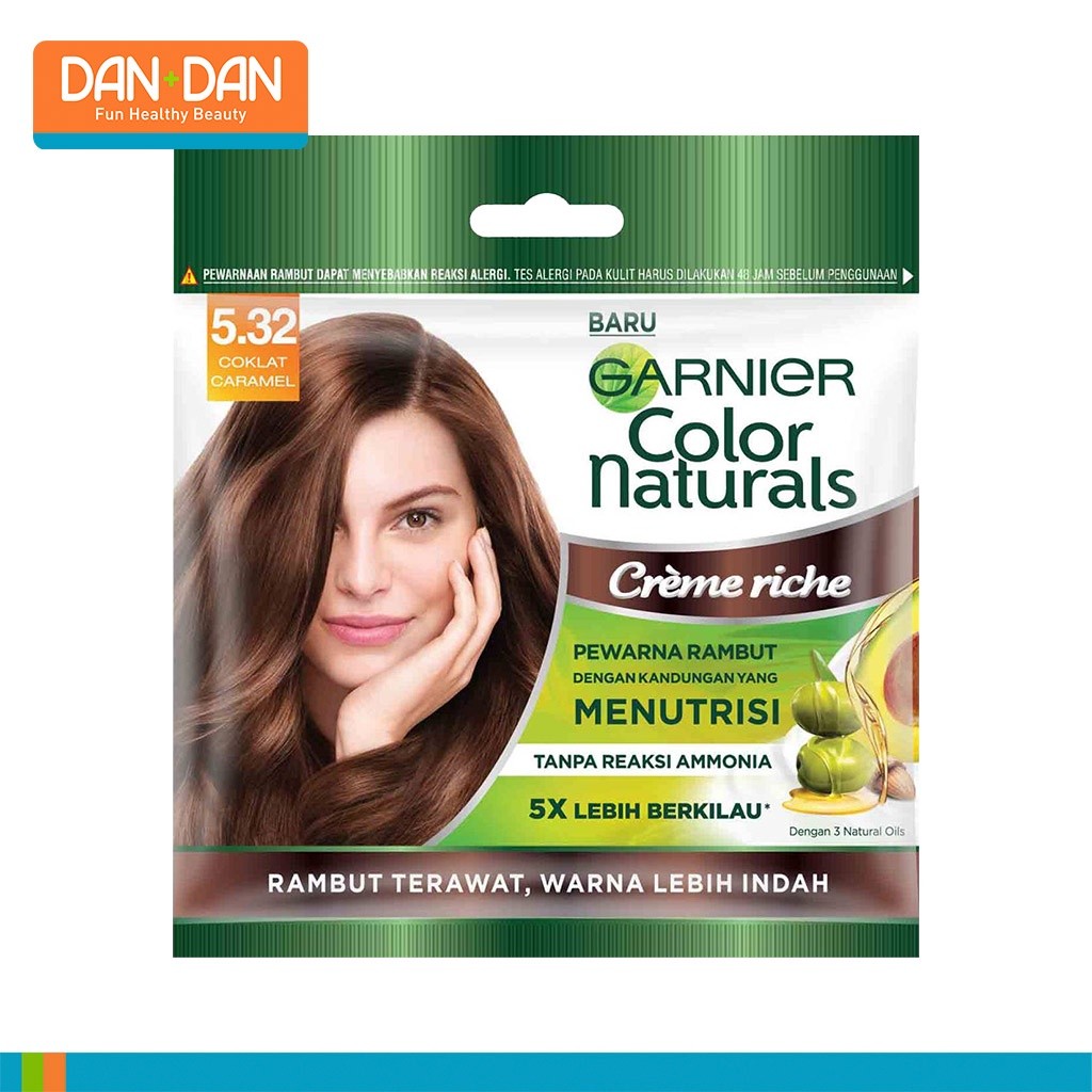 Jual (JATENG) Garnier Hair Color Natural Caramel Brown 5.32 Sachet ...