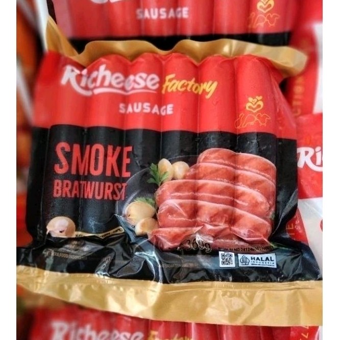 Jual Richeese Factory Sosis Smoked Bratwurst 360gr | Shopee Indonesia