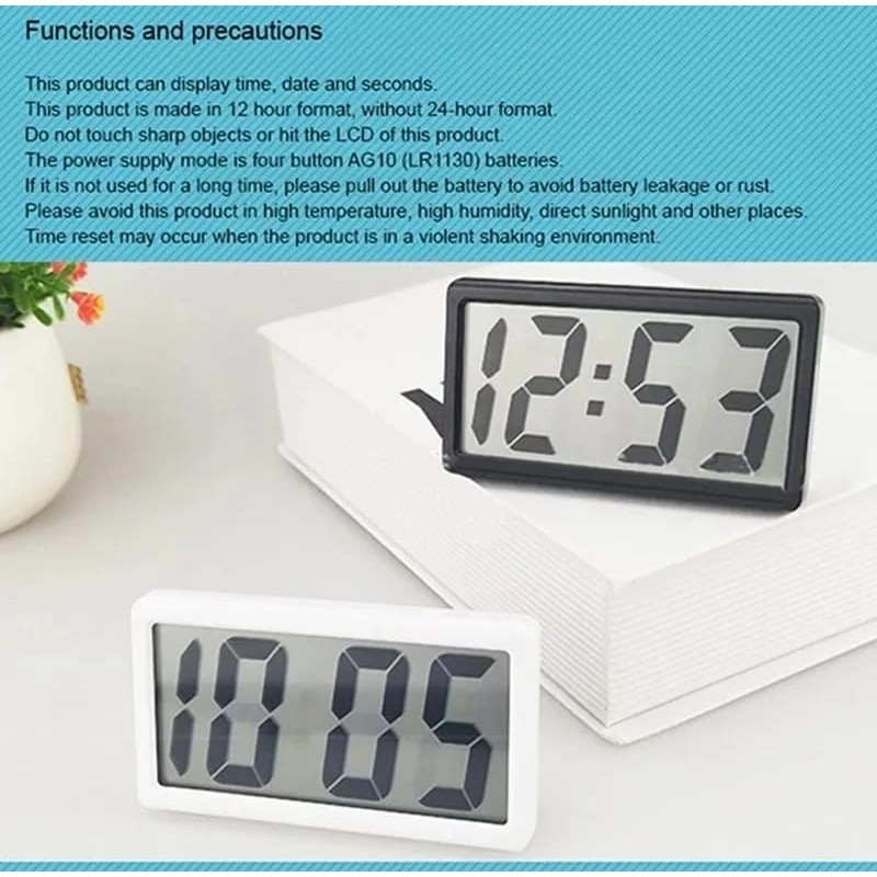 Jual Jam Mobil Dasbor Digital LCD Digital Table Dashboard Desk ...