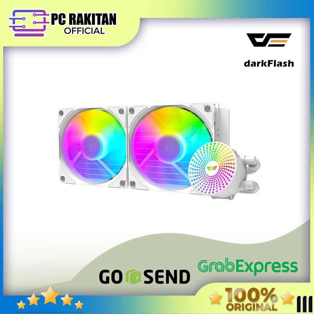 Jual DARKFLASH CPU AIO COOLER RADIANT DC 240 / DC240 ARGB (240MM ...