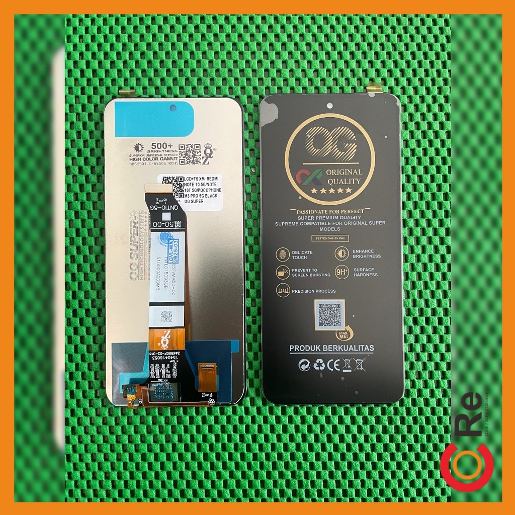 SEAHAI Cover Per Xiaomi Redmi Note 10 5G / Poco M3 Pro 5G – Custodia Sottile In TPU Con Design Glitter Phnom Penh, Antiurto, Rosso