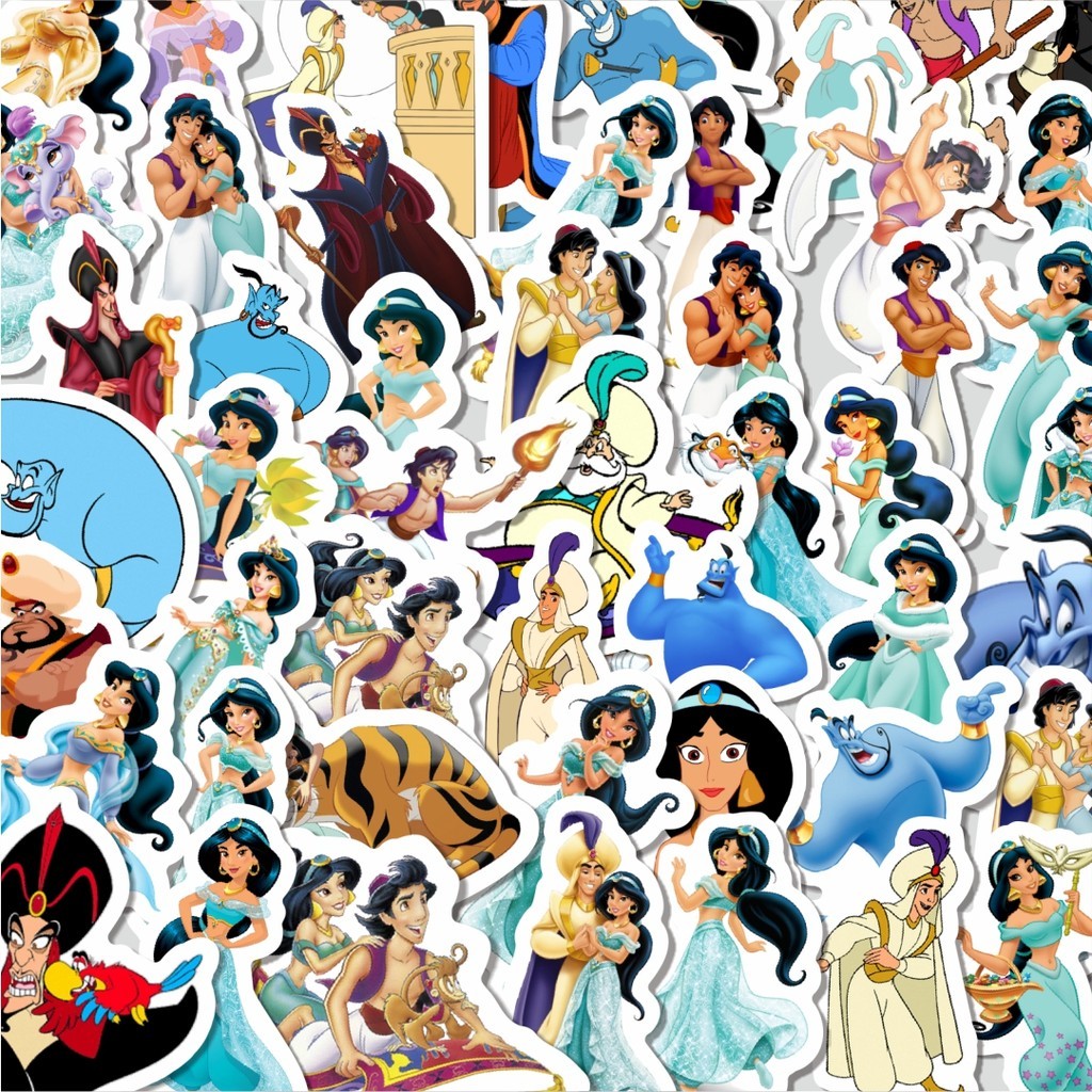 Jual Stiker Cutting Pack Sticker Kartun Aladdin Sticker Isi 100Pcs ...