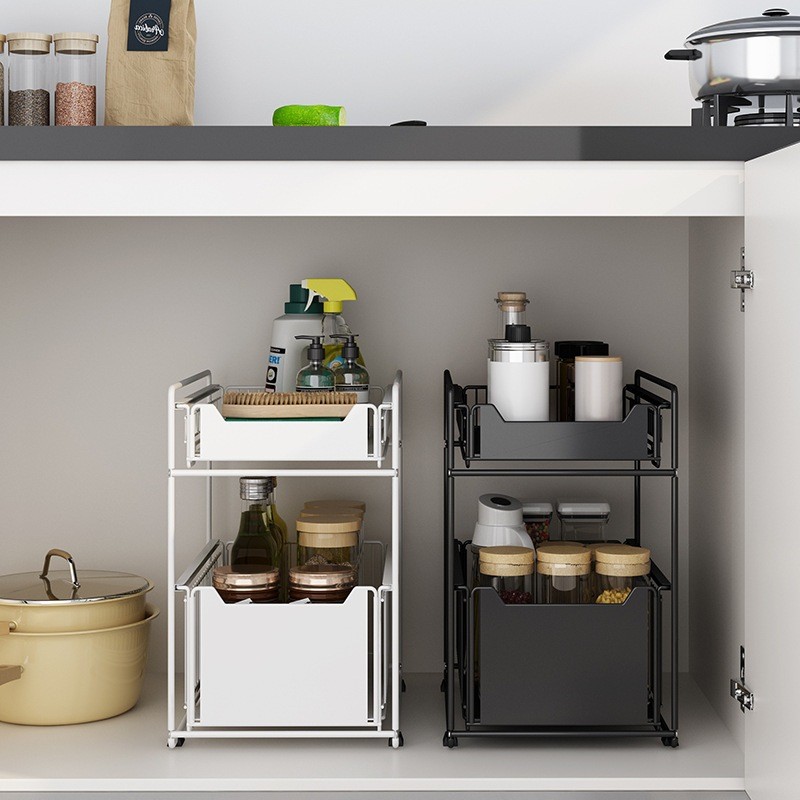 Jual TATA LIVING - Rak Dapur Serbaguna Keranjang Laci Tarik Geser Dapur ...