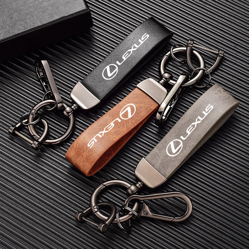 Jual Car Vintage Leather Keychain Ring Zinc Alloy Chain Key For Lexus F ...
