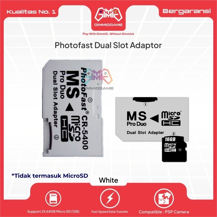 Jual Photofast Dual Slot Converter Adapter Micro SD to Memory Stick Pro ...