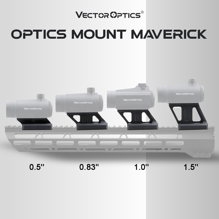Jual Vector Optics Red Dot Scope Riser Rail Mount 0.5