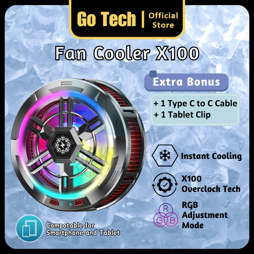 Jual Go Tech - Funcooler X100 Fan Cooler X100 Tablet / HP Pendingin ...
