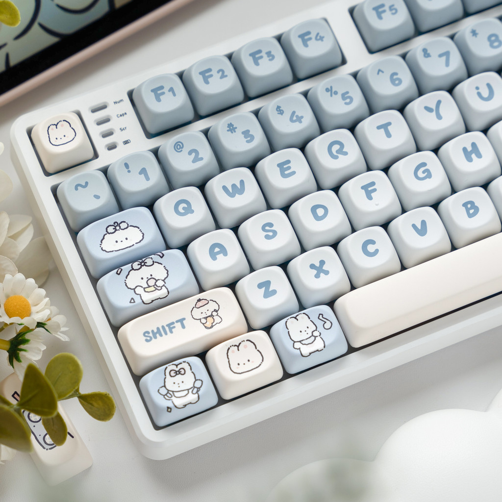 Jual Keycaps PBT Dye sub profil MOA Musik Band Puppy mechanical ...