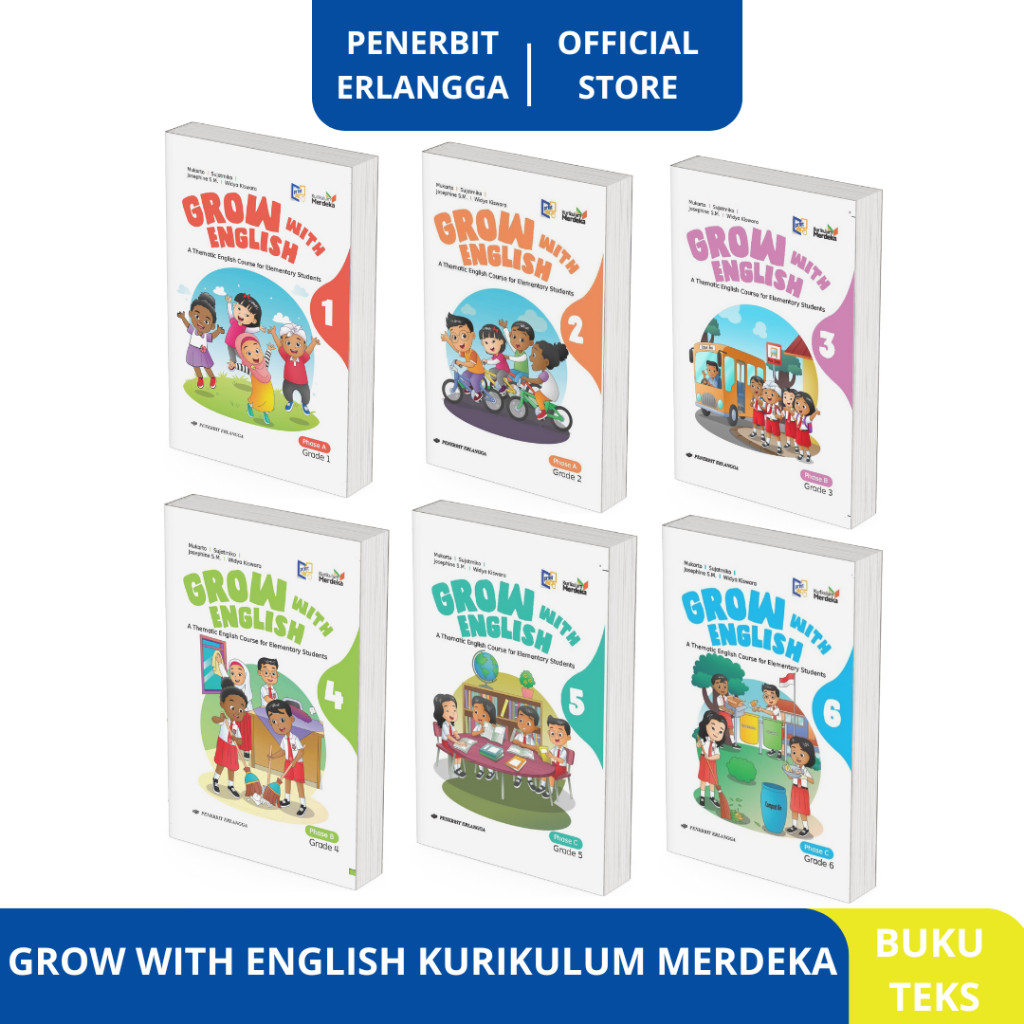 Jual Buku Grow With English Kelas 1 2 3 4 5 6 SD/MI Kurikulum Merdeka ...