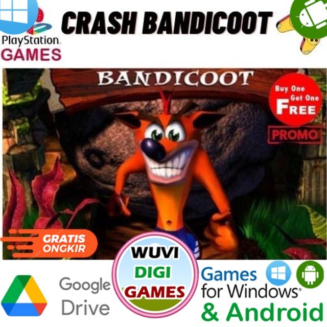 Jual Jual Game PC Crash Bandicoot Emulator PS1 Bisa Main di Android