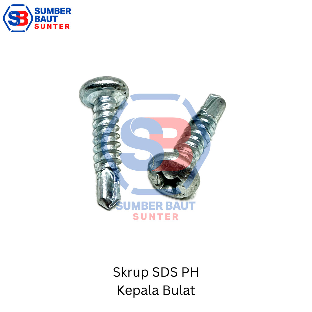 Jual SDS PH 6x25 Skrup Roofing Pan Head Self Drilling Screw | Shopee ...