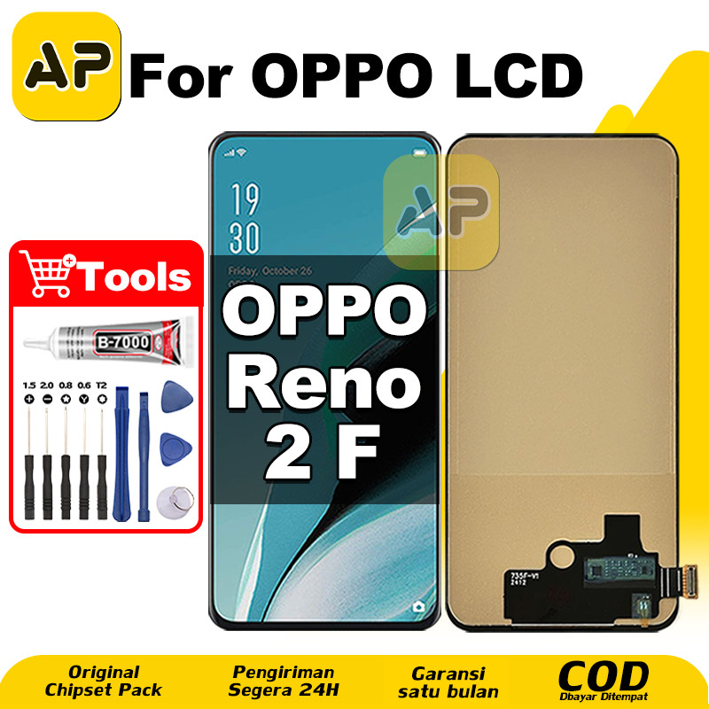 Jual LCD OPPO Reno 2F Original hp Layar Sentuh Fullset ori 100% Glass ...