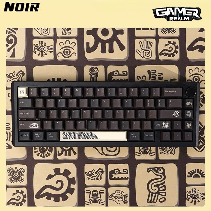 Jual Noir Mayan Keycaps - PBT Dyesub Cherry Profile 125 keys ANSI, ISO ...