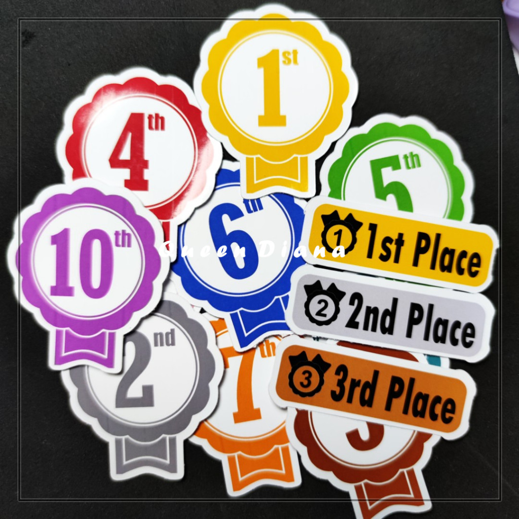 Jual Stiker Angka Ordinal Angka Urutan Bahasa Inggris Stiker Label Sang ...