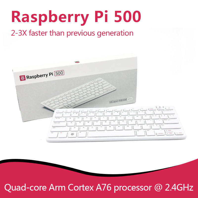 Jual Official Raspberry Pi 500 Desktop Kit Keyboard, Optional for US UK ...