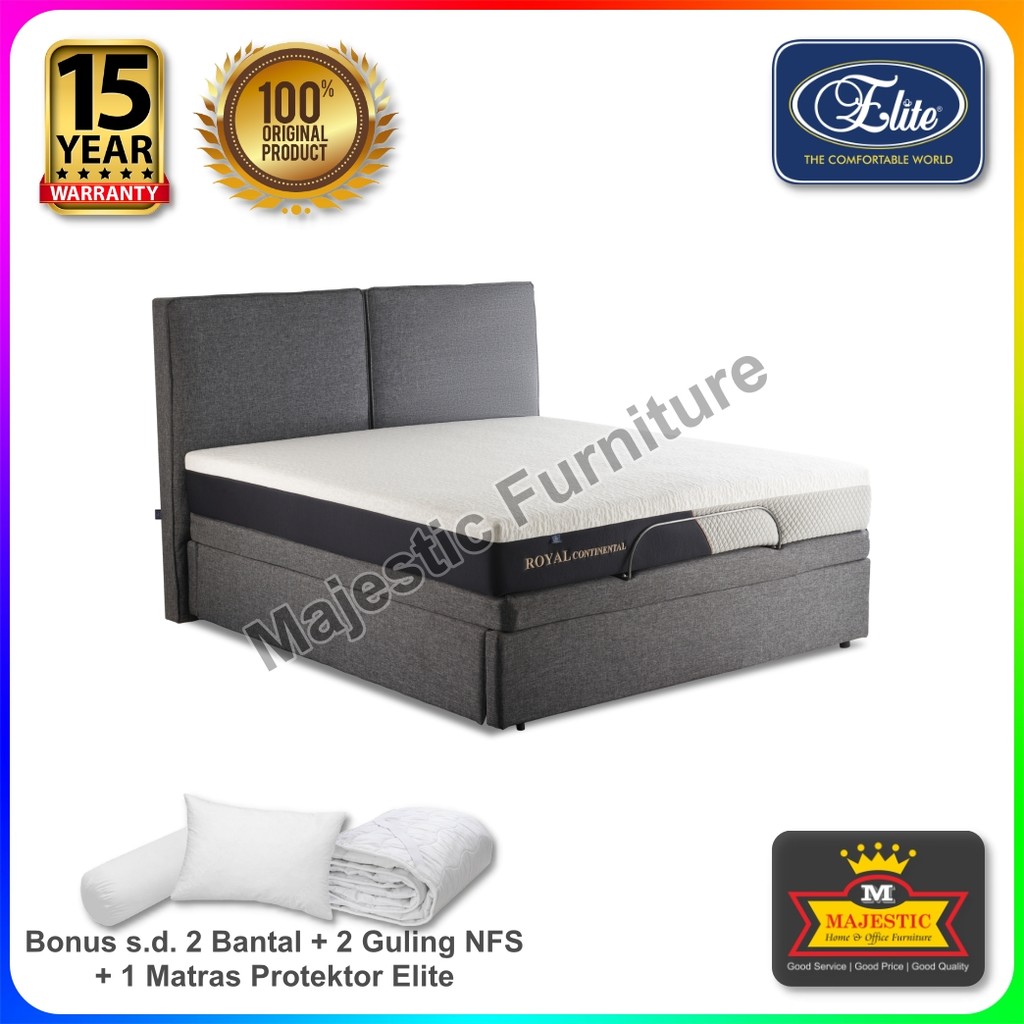 Jual Set Spring Bed Elite Royal Continental - Berlin Cherry (Bonus ...